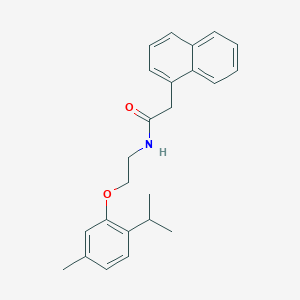 N-{2-[5-methyl-2-(propan-2-yl)phenoxy]ethyl}-2-(naphthalen-1-yl)acetamide