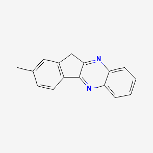 molecular formula C16H12N2 B11545794 2-Methyl-11H-indeno[1,2-b]quinoxaline 