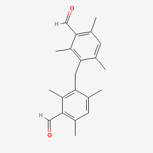 3-[(3-Formyl-2,4,6-trimethylphenyl)methyl]-2,4,6-trimethylbenzaldehyde