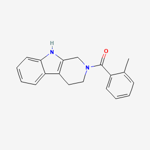 (2-methylphenyl)(1,3,4,9-tetrahydro-2H-beta-carbolin-2-yl)methanone