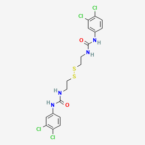 1,1'-(Disulfanediyldiethane-2,1-diyl)bis[3-(3,4-dichlorophenyl)urea]