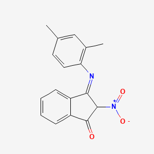 (3Z)-3-[(2,4-dimethylphenyl)imino]-2-nitro-2,3-dihydro-1H-inden-1-one