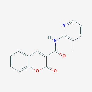 molecular formula C16H12N2O3 B11545922 N-(3-methylpyridin-2-yl)-2-oxo-2H-chromene-3-carboxamide 