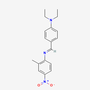 Benzenamine, N-[[4-(diethylamino)phenyl]methylene]-2-methyl-4-nitro-