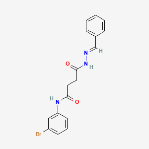 4-[(2E)-2-benzylidenehydrazinyl]-N-(3-bromophenyl)-4-oxobutanamide