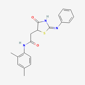 2-(2-anilino-4-oxo-1,3-thiazol-5-yl)-N-(2,4-dimethylphenyl)acetamide