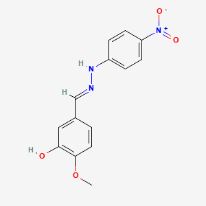 3-Hydroxy-4-methoxybenzaldehyde (4-nitrophenyl)hydrazone