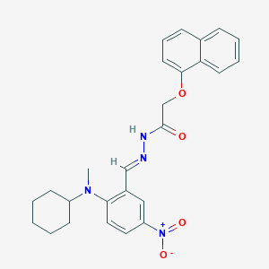 N'-[(E)-{2-[cyclohexyl(methyl)amino]-5-nitrophenyl}methylidene]-2-(naphthalen-1-yloxy)acetohydrazide