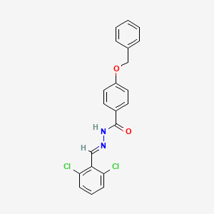 4-(benzyloxy)-N'-[(E)-(2,6-dichlorophenyl)methylidene]benzohydrazide