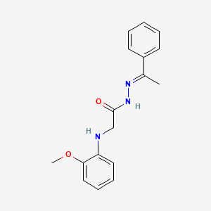 2-(2-Methoxyanilino)-N'-(1-phenylethylidene)acetohydrazide