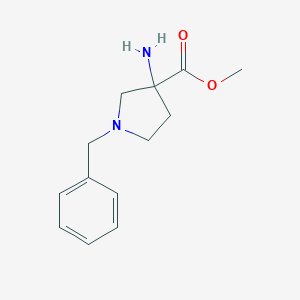 molecular formula C13H18N2O2 B115468 3-氨基-1-苄基吡咯烷-3-甲酸甲酯 CAS No. 145602-88-6