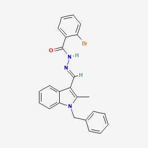 N'-[(E)-(1-benzyl-2-methyl-1H-indol-3-yl)methylidene]-2-bromobenzohydrazide