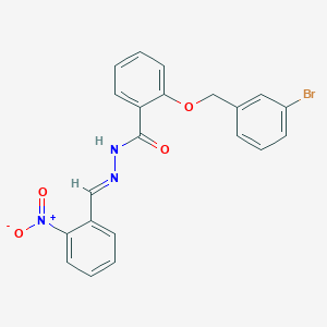 2-[(3-bromobenzyl)oxy]-N'-[(E)-(2-nitrophenyl)methylidene]benzohydrazide