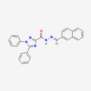 N'-[(E)-naphthalen-2-ylmethylidene]-1,5-diphenyl-1H-1,2,4-triazole-3-carbohydrazide