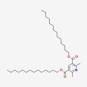 molecular formula C37H65NO4 B11547325 Ditetradecyl 2,6-dimethylpyridine-3,5-dicarboxylate 