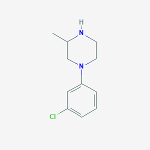 molecular formula C11H15ClN2 B115474 1-(3-氯苯基)-3-甲基哌嗪 CAS No. 151447-85-7