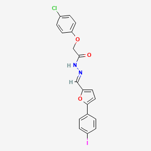 2-(4-Chlorophenoxy)-N'-[(E)-[5-(4-iodophenyl)furan-2-YL]methylidene]acetohydrazide