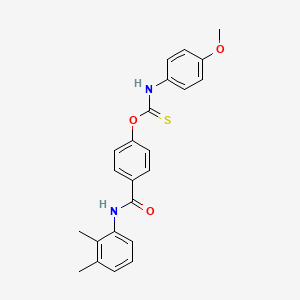 O-{4-[(2,3-dimethylphenyl)carbamoyl]phenyl} (4-methoxyphenyl)carbamothioate