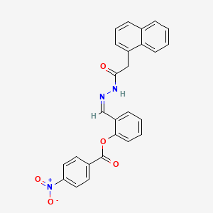 2-{(Z)-[2-(naphthalen-1-ylacetyl)hydrazinylidene]methyl}phenyl 4-nitrobenzoate