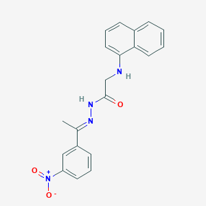 2-[(Naphthalen-1-YL)amino]-N'-[(1E)-1-(3-nitrophenyl)ethylidene]acetohydrazide