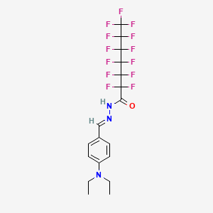 N'-[(E)-[4-(Diethylamino)phenyl]methylidene]-2,2,3,3,4,4,5,5,6,6,7,7,7-tridecafluoroheptanehydrazide