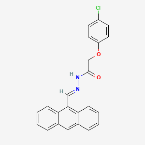 N'-[(E)-anthracen-9-ylmethylidene]-2-(4-chlorophenoxy)acetohydrazide