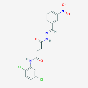 N-(2,5-dichlorophenyl)-4-[(2E)-2-(3-nitrobenzylidene)hydrazinyl]-4-oxobutanamide