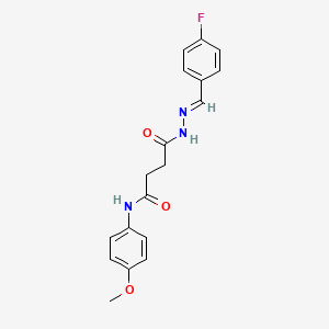 4'-Methoxysuccinanilic acid N'-(4-fluorobenzylidene)hydrazide