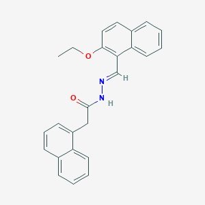 molecular formula C25H22N2O2 B11547767 N'-[(E)-(2-ethoxynaphthalen-1-yl)methylidene]-2-(naphthalen-1-yl)acetohydrazide 