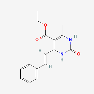 ethyl 6-methyl-2-oxo-4-[(E)-2-phenylethenyl]-1,2,3,4-tetrahydropyrimidine-5-carboxylate