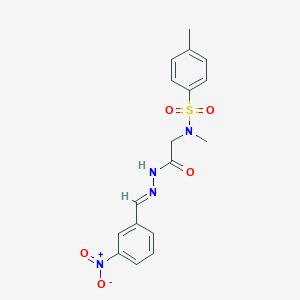 N,4-Dimethyl-N-({N'-[(E)-(3-nitrophenyl)methylidene]hydrazinecarbonyl}methyl)benzene-1-sulfonamide