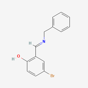 molecular formula C14H12BrNO B11547913 2-[(E)-(benzylimino)methyl]-4-bromophenol CAS No. 53848-15-0