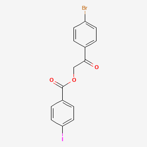 2-(4-Bromophenyl)-2-oxoethyl 4-iodobenzoate