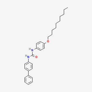 molecular formula C29H36N2O2 B11548001 1-Biphenyl-4-yl-3-[4-(decyloxy)phenyl]urea 