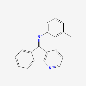 N-[(5Z)-5H-Indeno[1,2-b]pyridin-5-ylidene]-3-methylaniline