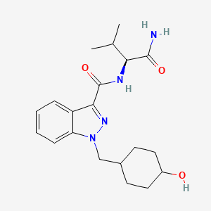 molecular formula C20H28N4O3 B1154808 AB-CHMINACA 代谢物 M1A 