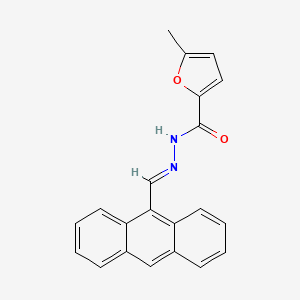 N'-[(E)-anthracen-9-ylmethylidene]-5-methylfuran-2-carbohydrazide