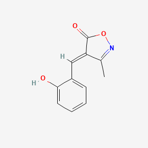 molecular formula C11H9NO3 B11548241 (4E)-4-(2-hydroxybenzylidene)-3-methyl-1,2-oxazol-5(4H)-one 