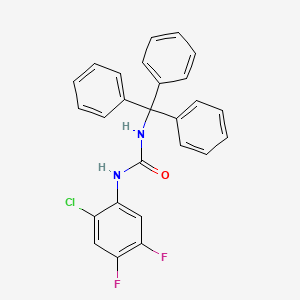 molecular formula C26H19ClF2N2O B11548263 1-(2-Chloro-4,5-difluorophenyl)-3-tritylurea 