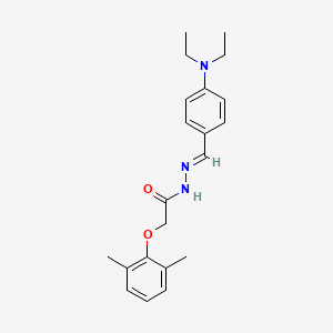 N'-[(E)-[4-(Diethylamino)phenyl]methylidene]-2-(2,6-dimethylphenoxy)acetohydrazide