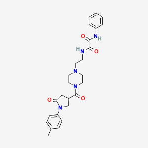 N-[2-(4-{[1-(4-methylphenyl)-5-oxopyrrolidin-3-yl]carbonyl}piperazin-1-yl)ethyl]-N'-phenylethanediamide