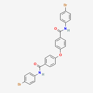 molecular formula C26H18Br2N2O3 B11548459 N-(4-Bromophenyl)-4-{4-[(4-bromophenyl)carbamoyl]phenoxy}benzamide 