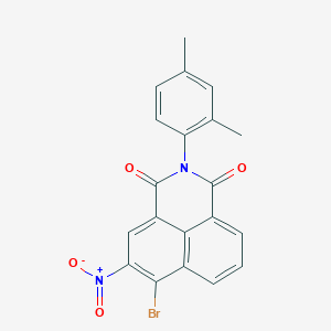 molecular formula C20H13BrN2O4 B11548713 6-bromo-2-(2,4-dimethylphenyl)-5-nitro-1H-benzo[de]isoquinoline-1,3(2H)-dione 