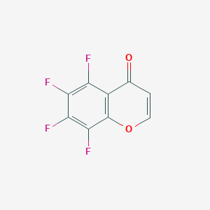 molecular formula C9H2F4O2 B11548726 5,6,7,8-tetrafluoro-4H-chromen-4-one 