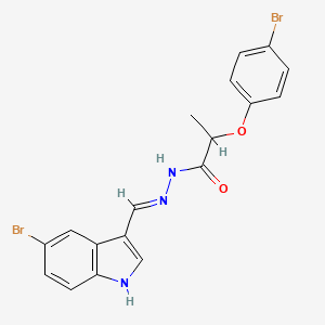 N'-[(E)-(5-bromo-1H-indol-3-yl)methylidene]-2-(4-bromophenoxy)propanehydrazide