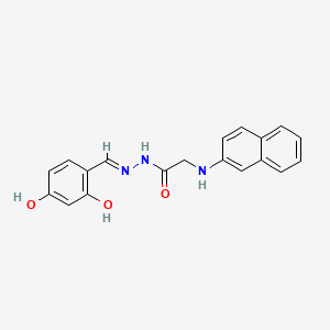 N'-[(E)-(2,4-Dihydroxyphenyl)methylidene]-2-[(naphthalen-2-YL)amino]acetohydrazide