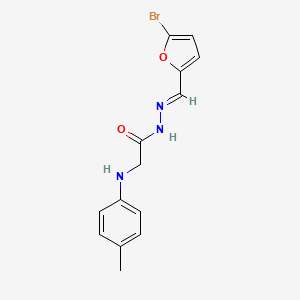 N'-[(E)-(5-Bromofuran-2-YL)methylidene]-2-[(4-methylphenyl)amino]acetohydrazide