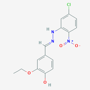 4-{(E)-[2-(5-chloro-2-nitrophenyl)hydrazinylidene]methyl}-2-ethoxyphenol