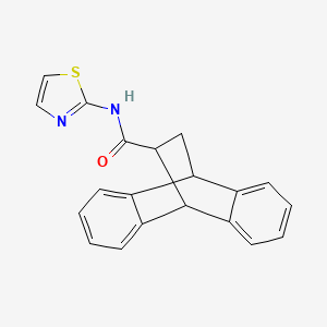 molecular formula C20H16N2OS B11548967 N-(1,3-thiazol-2-yl)-9,10-dihydro-9,10-ethanoanthracene-11-carboxamide 