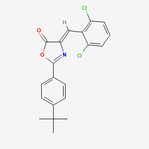 (4Z)-2-(4-tert-butylphenyl)-4-(2,6-dichlorobenzylidene)-1,3-oxazol-5(4H)-one